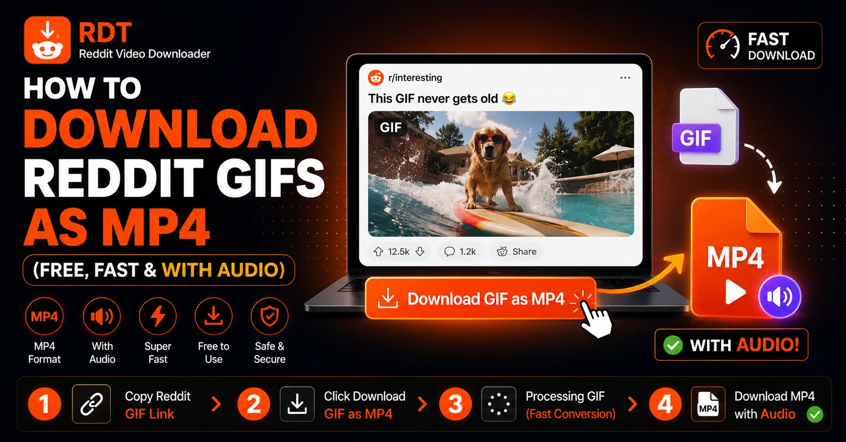 How to Download Reddit GIFs as MP4 — Free Tool, No App Needed