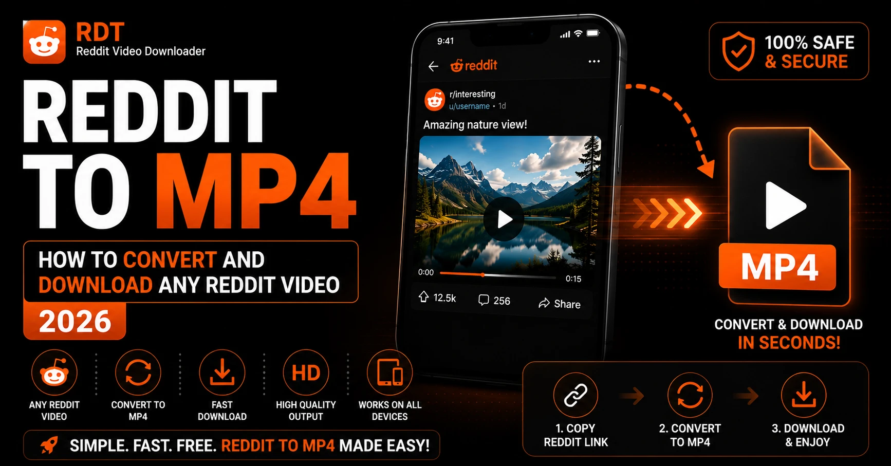 Reddit to MP4 — How to Convert and Download Any Reddit Video (2026)