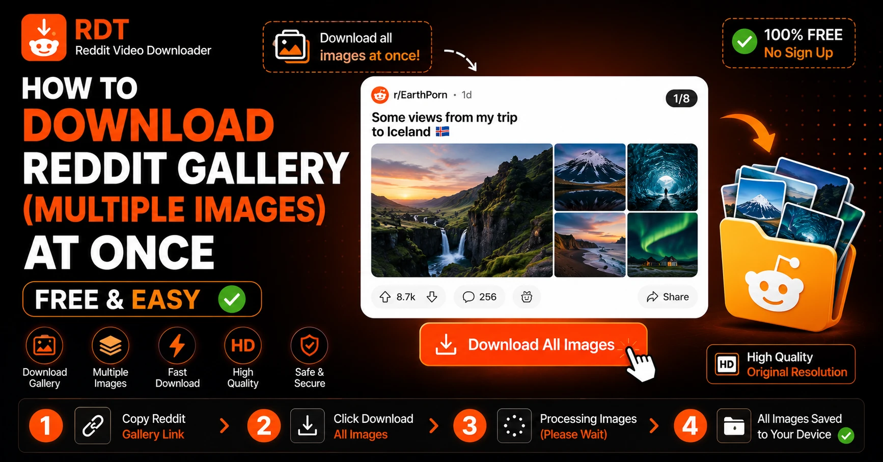 How to Download Reddit Gallery Images at Once